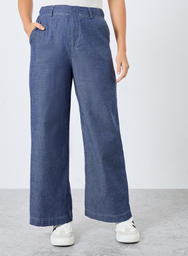 Styli Women High Rise Wide Leg Jeans - Image 2